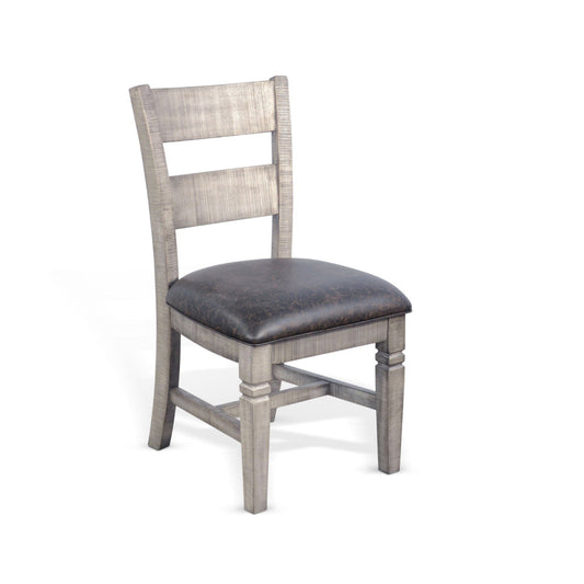 Sunny Designs Homestead Hills - Ladderback Dining Chair (Set of 2) - Tobacco Leaf / Alpine Gray - 1429TA
