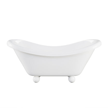 Swiss Madison Plaisir II 67" Freestanding Bathtub with Round Feet in Glossy White - SM-FB0702GW