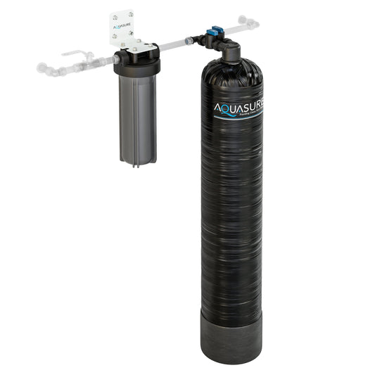 Aquasure  Series | 10 GPM Whole House Salt-Free Water Conditioning/Softening System with Triple Purpose Pre-Filter - AS-SF10G