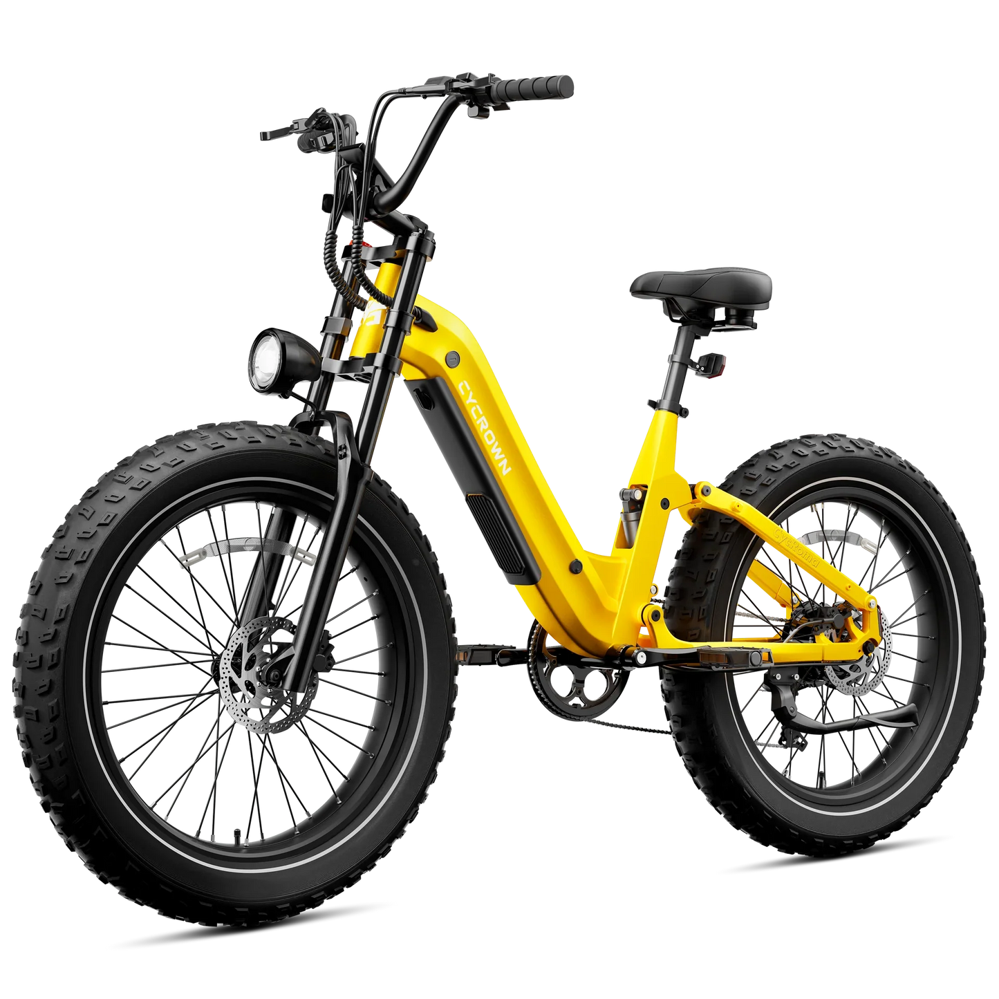 Samson Cycrown Roma ST Electric Bike All-Terrain Step-Through Frame 1500W 28 MPH 90 Mile Range 48V New - ROMA-ST-INDIGO-BLUE