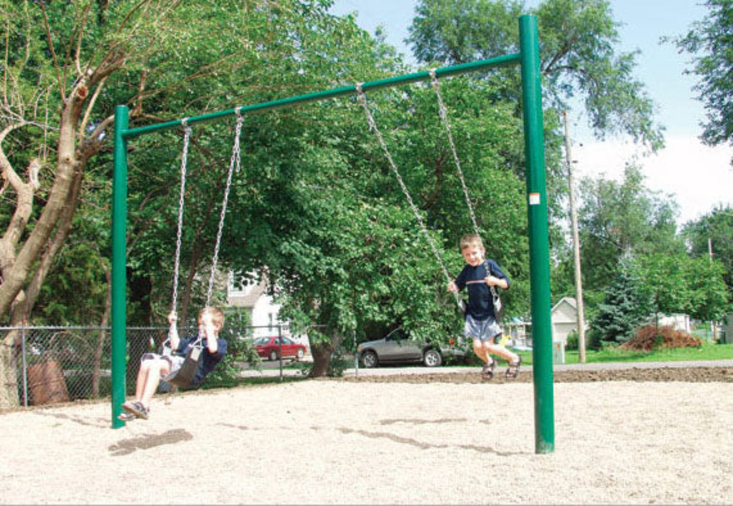 Adam Equipment Sportsplay Single Post Swing Set - 581-502
