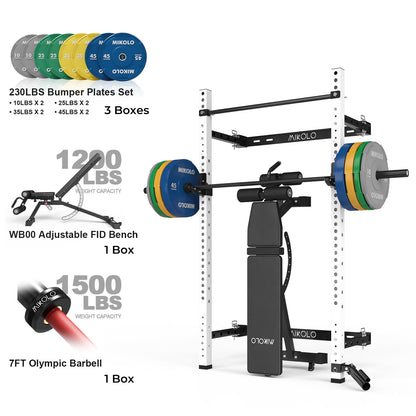 Mikolo Fitness FOLDGYM Essential Package - DM-QJ-R-HP-RRB