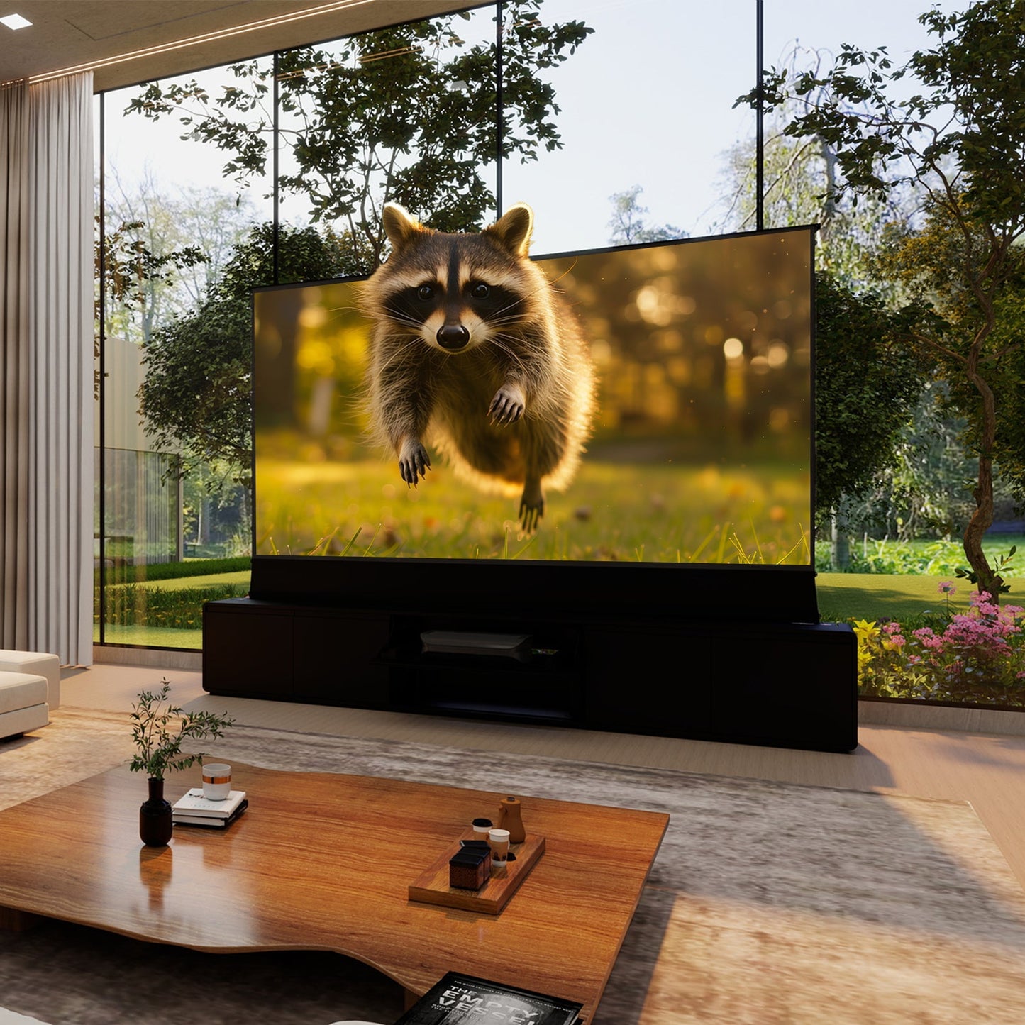 VIVIDSTORM Motorized Laser TV Cabinet Vienna - VC12VN100N