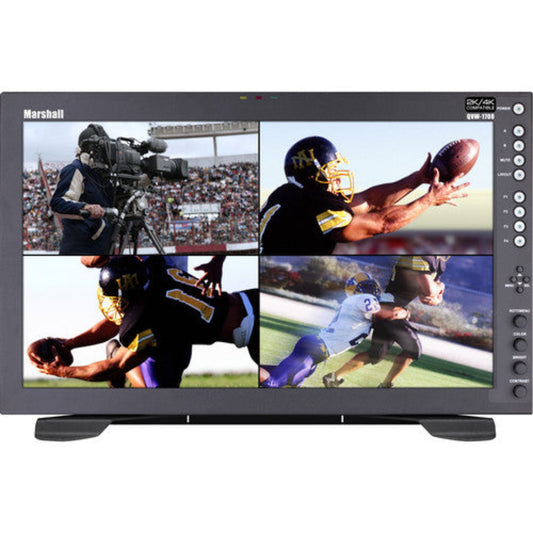 Marshall Quad View 17 inch native resolution 4K quad HDMI (IMD) w/ Desktop Stand -  QVW-1708-HDI-DT