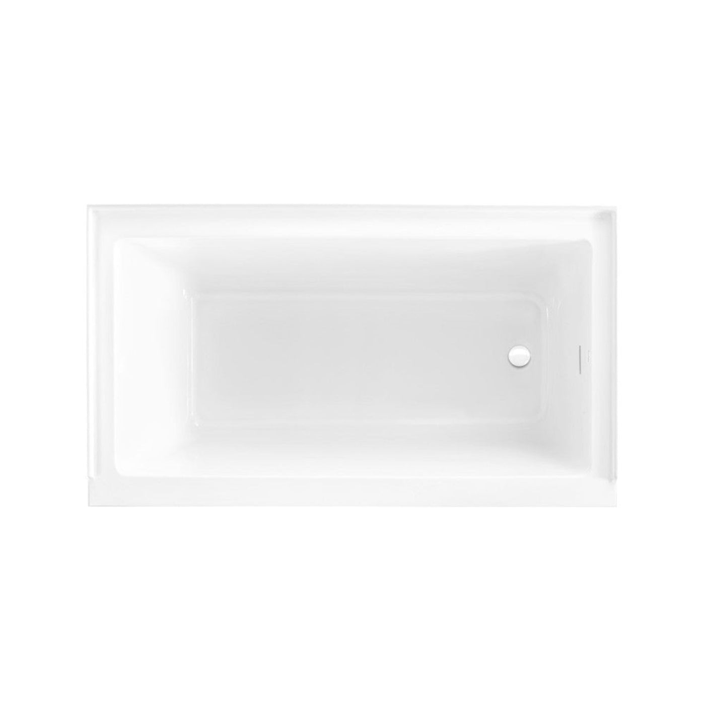 Swiss Madison Voltaire 60 x 32 Right Drain Soaking Alcove Bathtub in Glossy White with Integrated Overflow, Drain Included - SM-AB0522GW