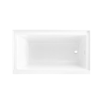 Swiss Madison Voltaire 60 x 32 Right Drain Soaking Alcove Bathtub in Glossy White with Integrated Overflow, Drain Included - SM-AB0522GW