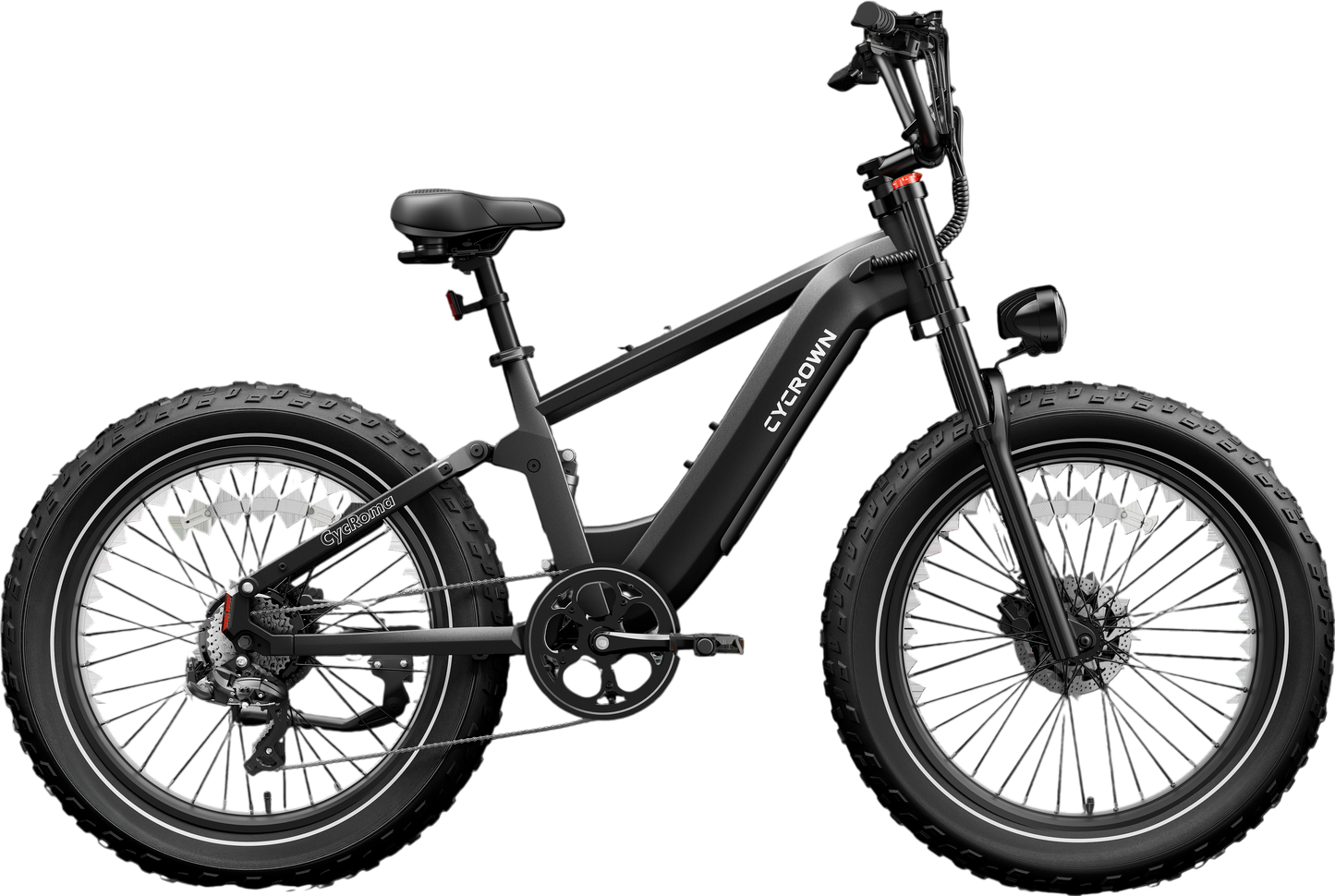 Samson Cycrown Roma Electric Bike All-Terrain Step-Over Frame 1500W 28 MPH 90 Mile Range 48V New - ROMA-INDIGO-BLUE