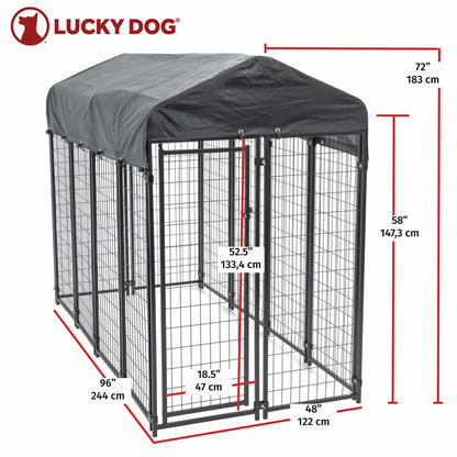 Lucky Dog Uptown Large Welded Kennel Heavy Duty Dog Cage  - 166342