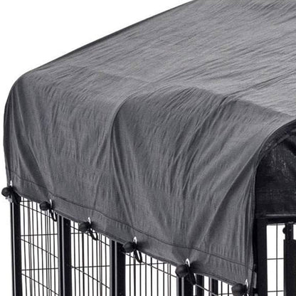 Lucky Dog Uptown Large Outdoor Covered Kennel Heavy Duty Dog Fence Pen (3 Pack) - 108456