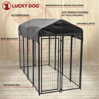 Lucky Dog Uptown Large Welded Kennel Heavy Duty Dog Cage  - 166341
