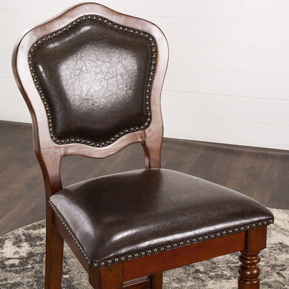 Sunset Trading Bellagio Upholstered Barstools with Backs - CR-87148-24-2