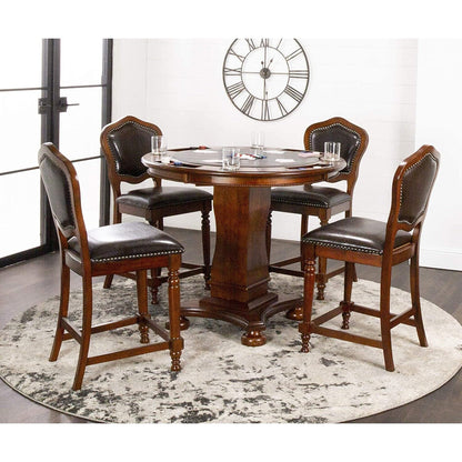 Sunset Trading Bellagio Upholstered Barstools with Backs - CR-87148-24-2