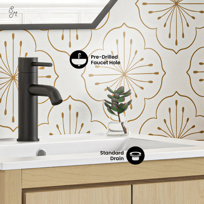 Swiss Madison Virage 24 Freestanding, Bathroom Vanity in Natural Oak - SM-BV730LK