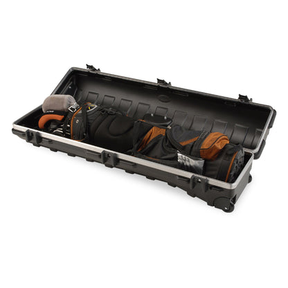 SKB Cases ATA Standard Hard Plastic Wheeled Golf Bag Travel Case, Black - 112999