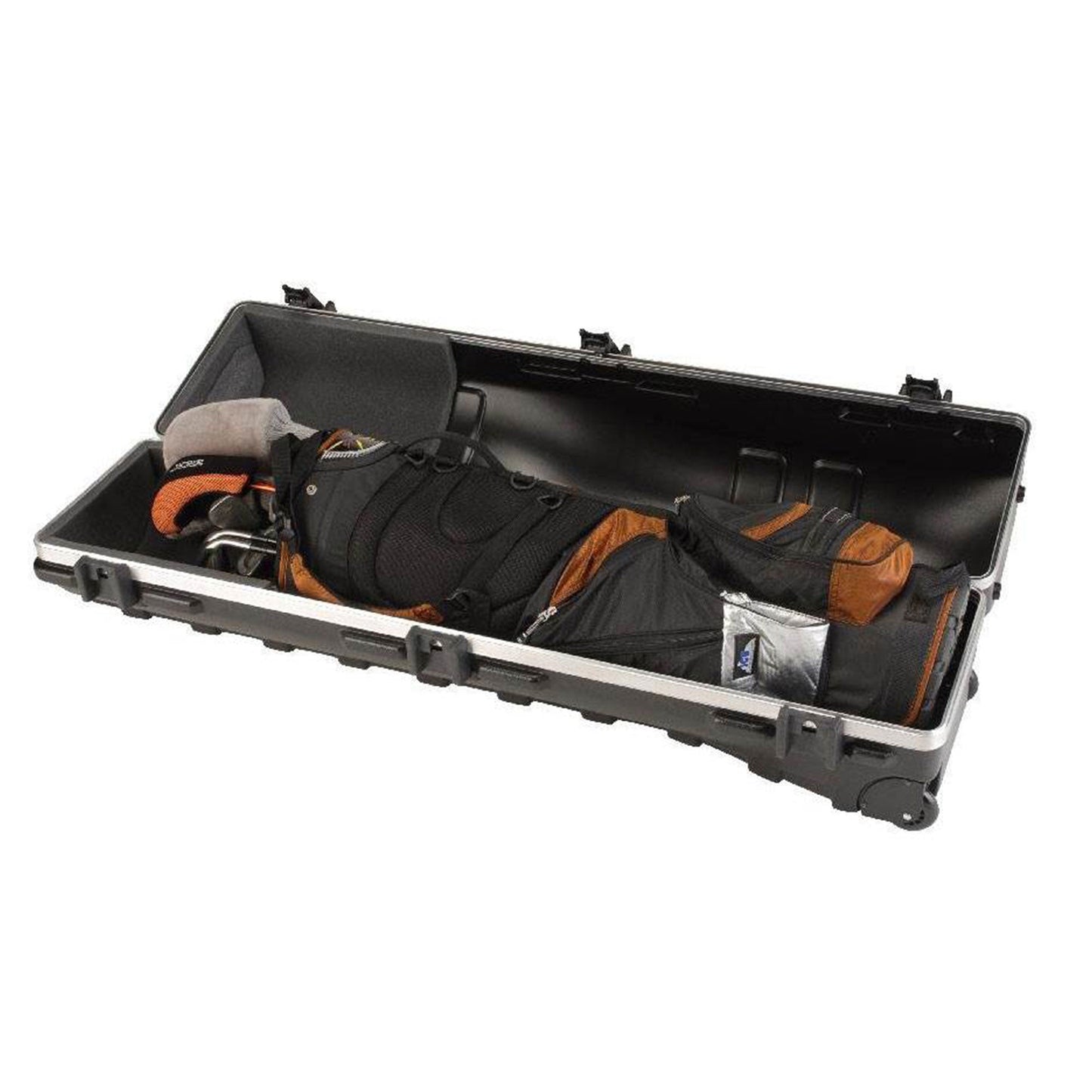 SKB Cases ATA Deluxe Hard Plastic Storage Wheeled Golf Bag Travel Case  - 174522