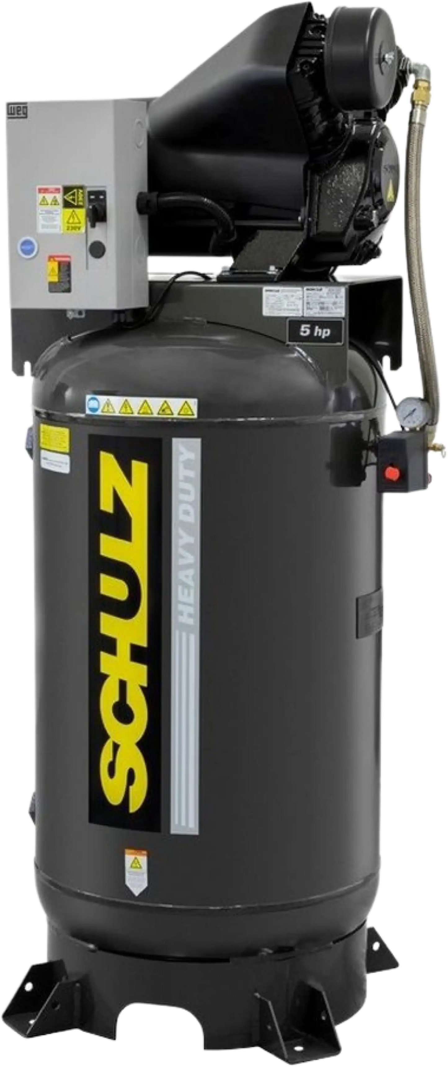 Schulz Audaz MCSV Air Compressor 5 HP 80 gal. 2-Stage 230V 3-Phase Vertical  - 932.9363-0