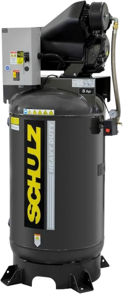Schulz Audaz MCSV Air Compressor 5 HP 80 gal. 2-Stage 230V 3-Phase Vertical  - 932.9363-0