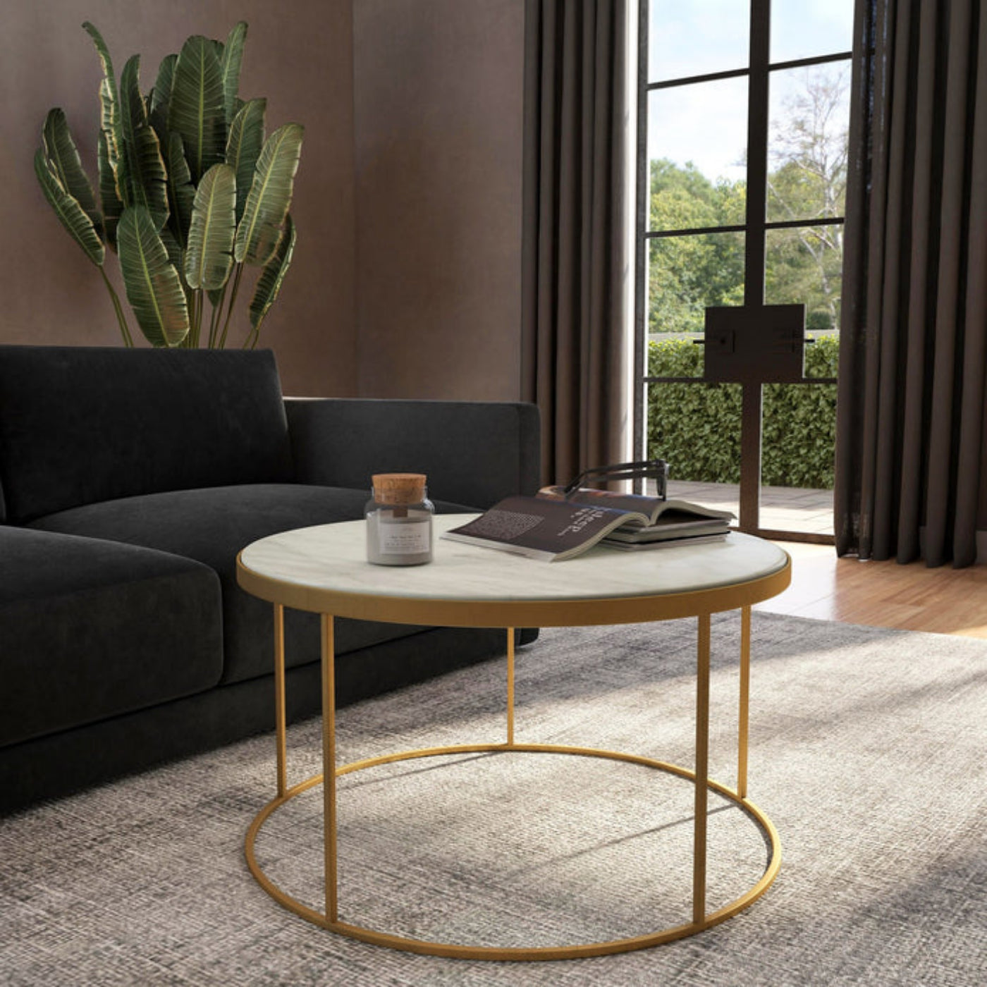 Butler Specialty Company Triton Marble Coffee Table, Multi-Color -  9392389