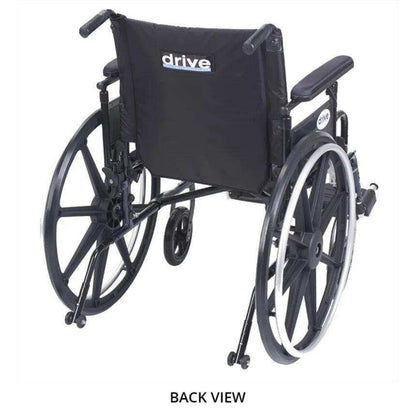 Drive Medical Viper Plus GT Wheelchair with Universal Armrests - DM-PLA416FBUARADELR