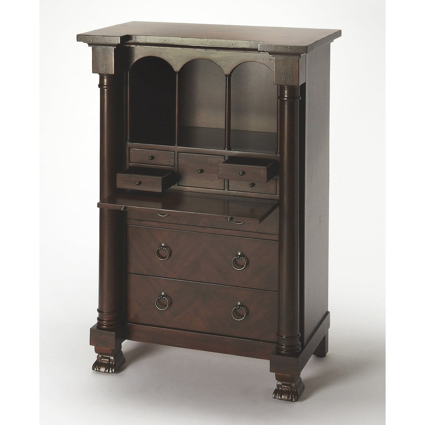 Butler Specialty Company Castle Heirloom Secretary, Dark Brown  - 9400347