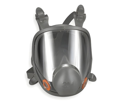 Grainger 3M 6000 - Reusable Respirator Industrial N95 Full Face 4 Point Adjustable Head Strap Large Gray - 4JG19