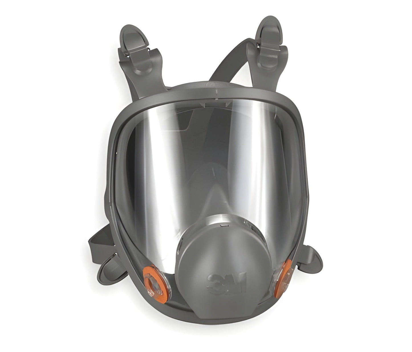 Grainger 3M 6000 - Reusable Respirator Industrial N95 Full Face 4 Point Adjustable Head Strap Large Gray - 4JG19