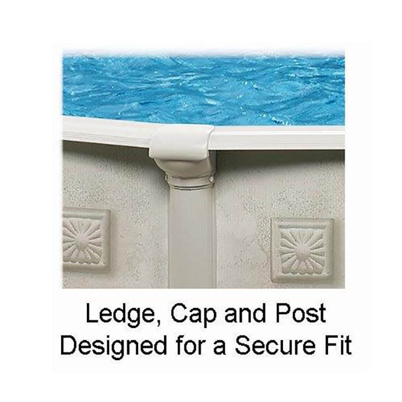 Aquarian Venetian 15' x 52" Round Frame Above Ground Swimming Pool without Liner - 97432