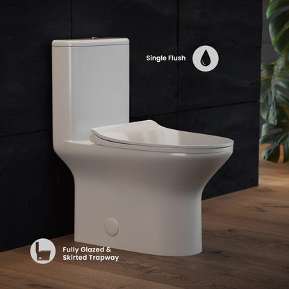 Swiss Madison Cascade One-Piece Toilet Dual-Flush 0.8/1.28 gpf - SM-1T129