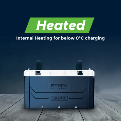 EPOCH 12V 460Ah (5.89kWh) V2 Elite Series - Heated & Bluetooth & Victron Comms LiFePO4 Battery - C12460A-1