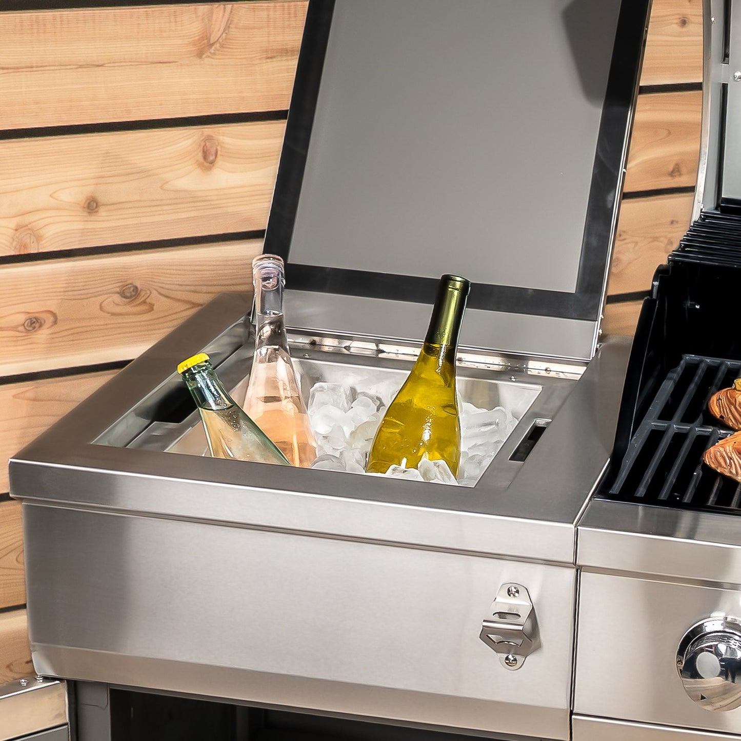 TYTUS Fresno 5-Burner LP/NG Convertible Grill in Stainless Steel + Shadow Stone - TDT-021-0702
