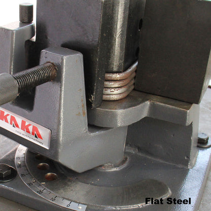 KAKA Industrial UB-100 Heavy-Duty Metal Bender, High Precision Hot and Cold Strip Steel, Flat Steel, Round Steel Metal Bender