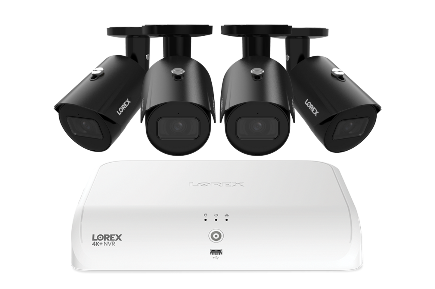 Lorex Fusion Series 4K 16 Channel (8 Wired + 8 Fusion Wi-Fi) 2TB Wired System with A4 Wired 2K IP Bullet Cameras - N2K2-84BB-A4-2