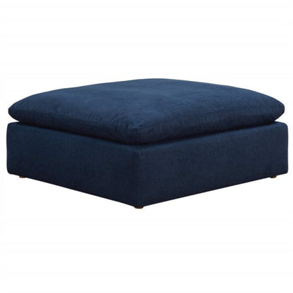 Sunset Trading Cloud Puff 4 Piece 132" Wide Slipcovered Modular Sectional Sofa with Ottoman - SU-1458-49-1C-2A-1O