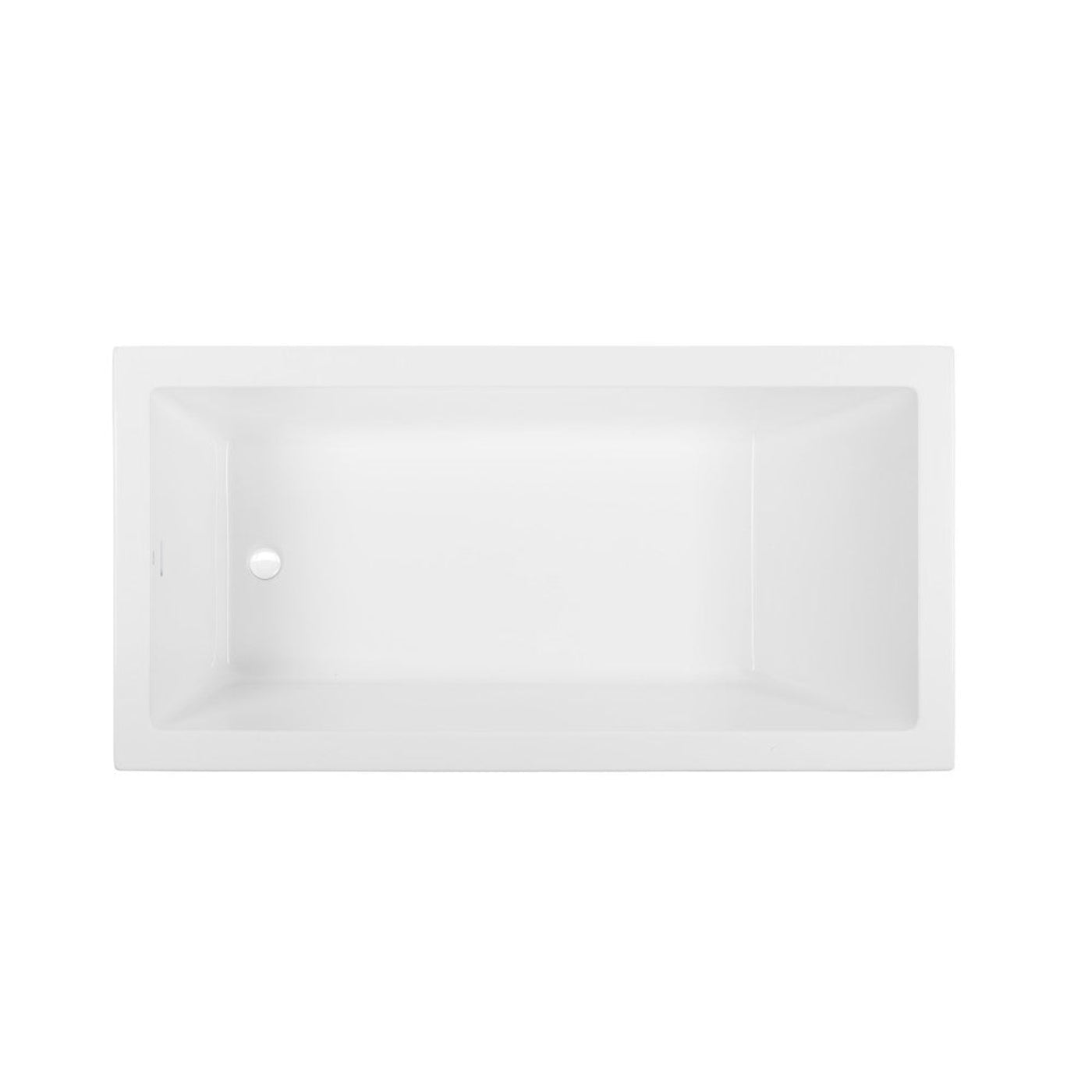 Swiss Madison Voltaire 60 x 36 Reversible Drain Soaking Drop-in Bathtub in Glossy White with Integrated Overflow, Drain Included - SM-DB0516GW