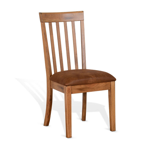 Sunny Designs Sedona - Slatback Chair, Cushion Seat (Set of 2) - Rustic Oak - 1424RO2-CT