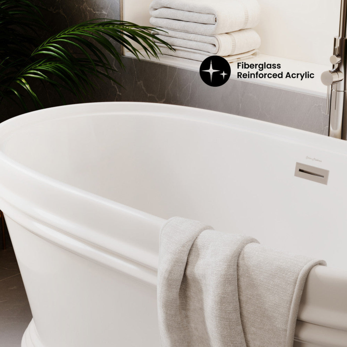 Swiss Madison Santorini 60" Freestanding Tub - SM-FB591