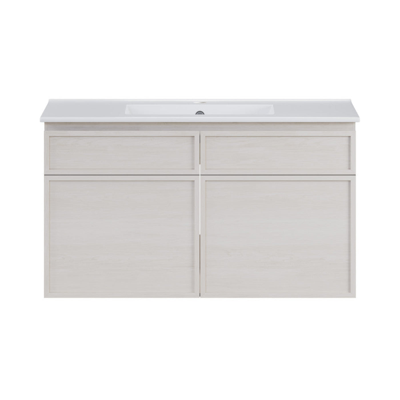 Swiss Madison St. Tropez 36" Wall-Mounted Bathroom Vanity in White Oak with Sink Top - SM-BV0829WO