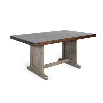 Sunny Designs Homestead Hills - Rectangular Wood Dining Table - Tobacco Leaf / Alpine Gray - 0113TA-T
