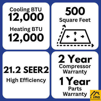 MRCOOL 5th Gen Advantage 12,000 BTU Condenser with 16ft. Line Set 230V (HVAC Technician Required), -  A-12-HP-C-230D-O