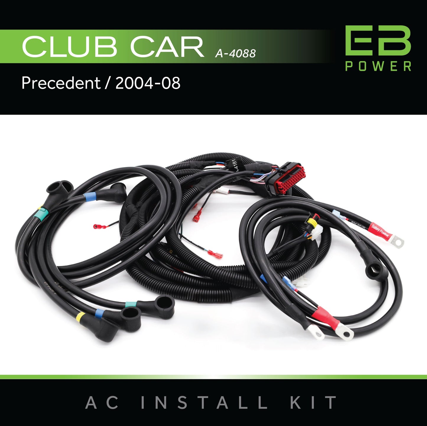 Eco Battery EB Power Adapter AC Install Kit / Club Car Precedent / 2004-08 - A-4088