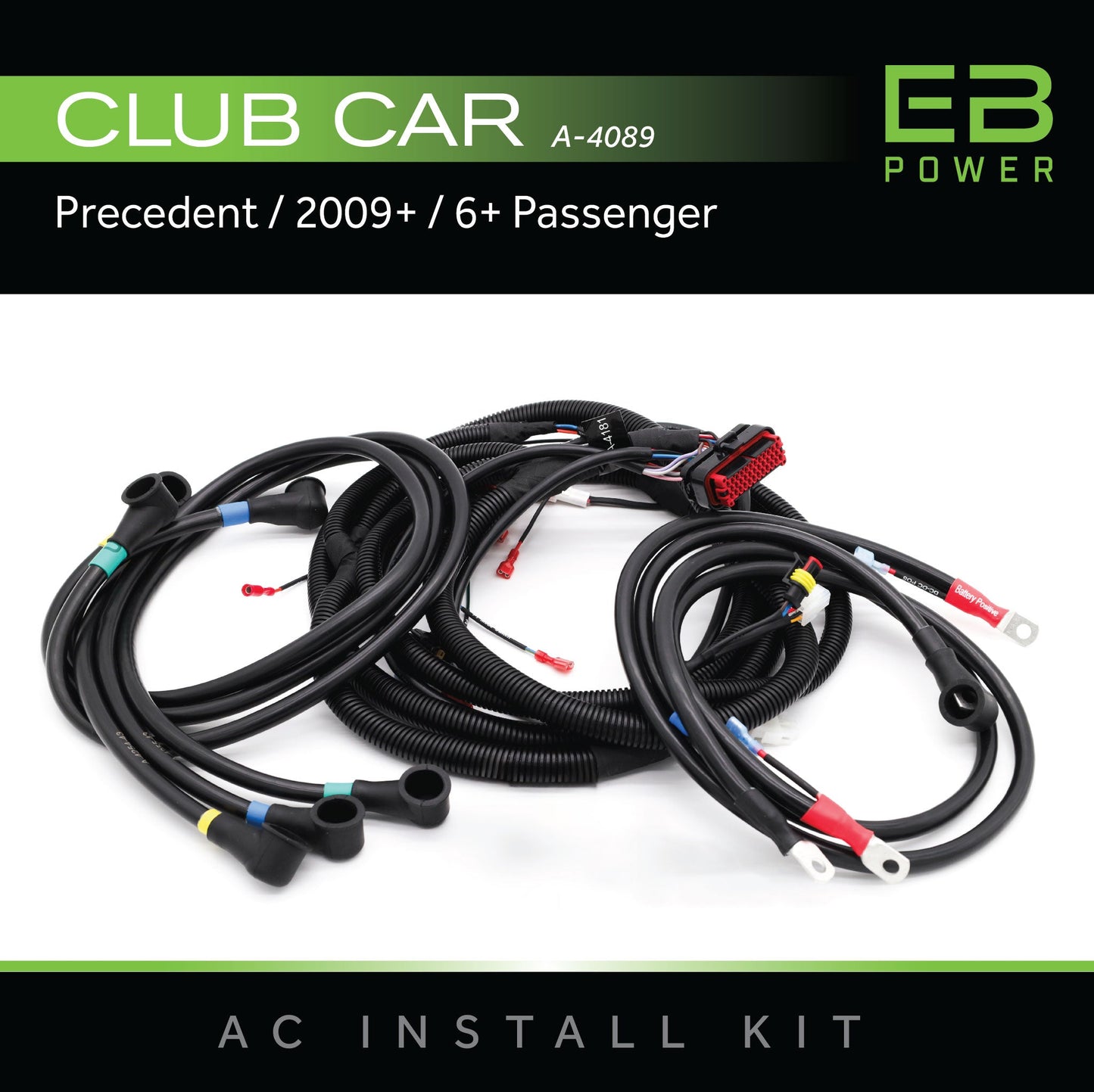 Eco Battery EB Power AC Install Kit / Club Car Precedent / 2009+ / 6 Passenger - A-4089