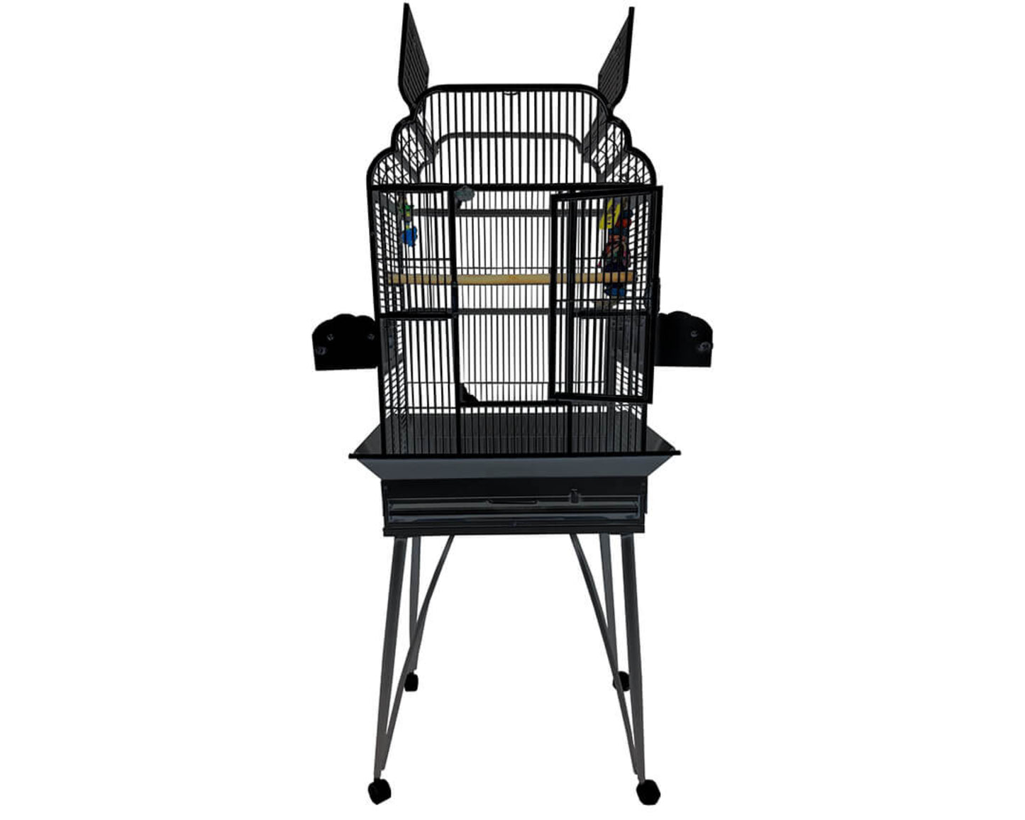 LeMond A&E 26"x20" Victorian Open Top Bird Cage - B-2620 Black