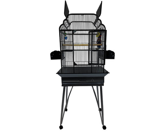 LeMond A&E 26"x20" Victorian Open Top Bird Cage - B-2620 Black