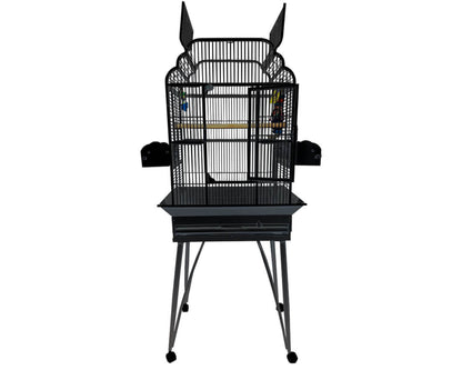 LeMond A&E 26"x20" Victorian Open Top Bird Cage - B-2620 Black