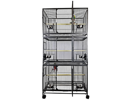LeMond A&E 36x24 Triple Stack Bird Cage - 3624-3 Black