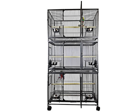 LeMond A&E 36x24 Triple Stack Bird Cage - 3624-3 Black