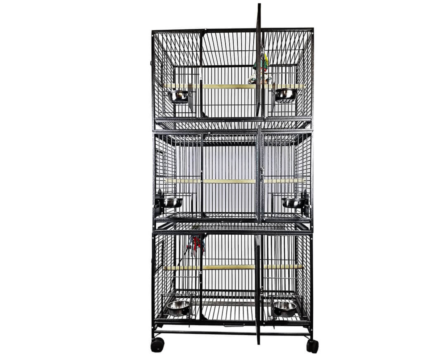 LeMond A&E 36x24 Triple Stack Bird Cage - 3624-3 Black