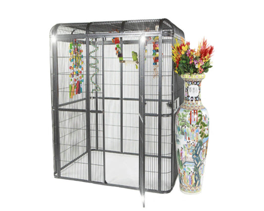 LeMond A&E Stainless Steel 62"x62" Walk-in Aviary - WI6262 Stainless Steel