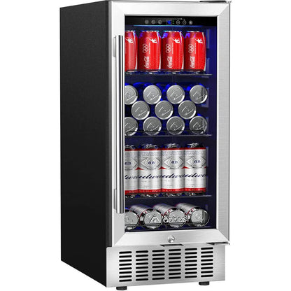 BODEGA AAOBOSI Beverage Refrigerator 15 Inch 94 Cans Built-in Beverage Cooler -  JC-85C