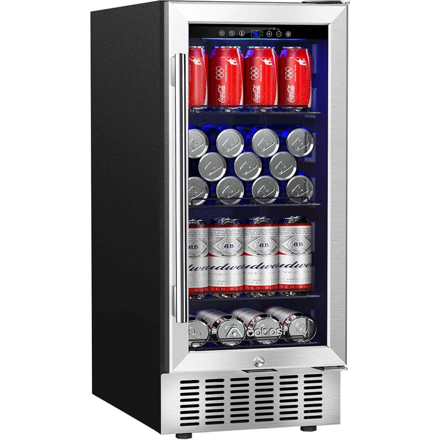 BODEGA AAOBOSI Beverage Refrigerator 15 Inch 94 Cans Built-in Beverage Cooler -  JC-85C